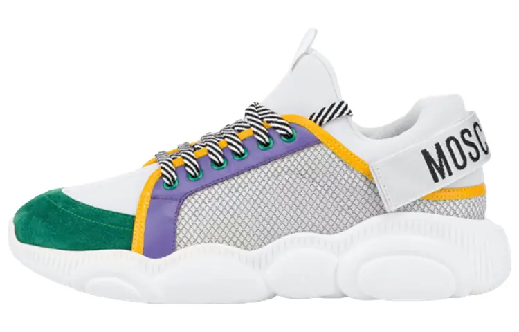 MOSCHINO Низкие спортивные повседневные туфли мужские белые серо-зеленые
MOSCHINO Низкие спортивные повседневные туфли мужские белые серо-зеленые