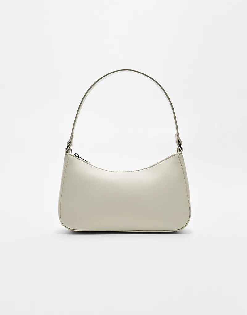 Сумка Stradivarius на плечо с цепочным ремнем белого цвета
Сумка Stradivarius на плечо с цепочным ремнем белого цвета