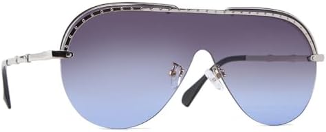 Большие солнцезащитные очки-полуободковая оправа для мужчин и женщин, модные, с заклепками, с одной линзой, защита от УФ-излучения UV400, винтажные очки MTZJH, C7 Gray Blue
Большие солнцезащитные очки-полуободковая оправа для мужчин и женщин, модные, с заклепками, с одной линзой, защита от УФ-излучения UV400, винтажные очки MTZJH, C7 Gray Blue