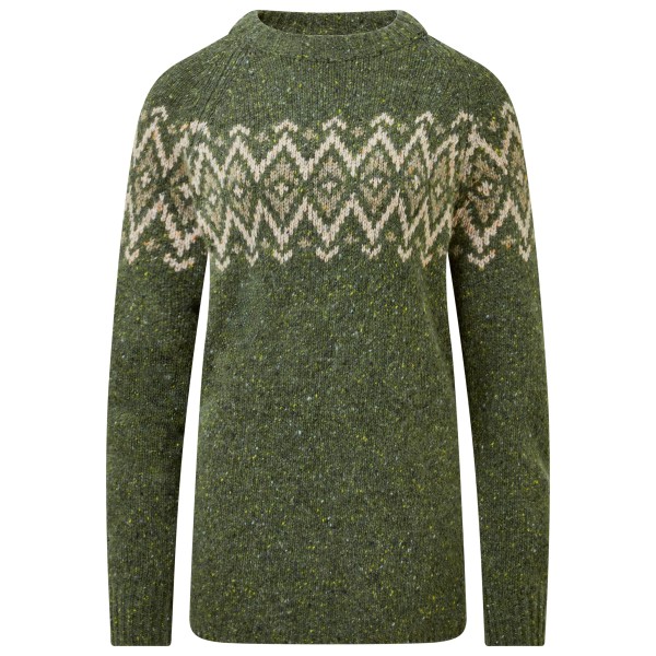 Женский длинный свитер думджи - шерстяной свитер Sherpa, зеленый 
Женский длинный свитер думджи - шерстяной свитер Sherpa, зеленый