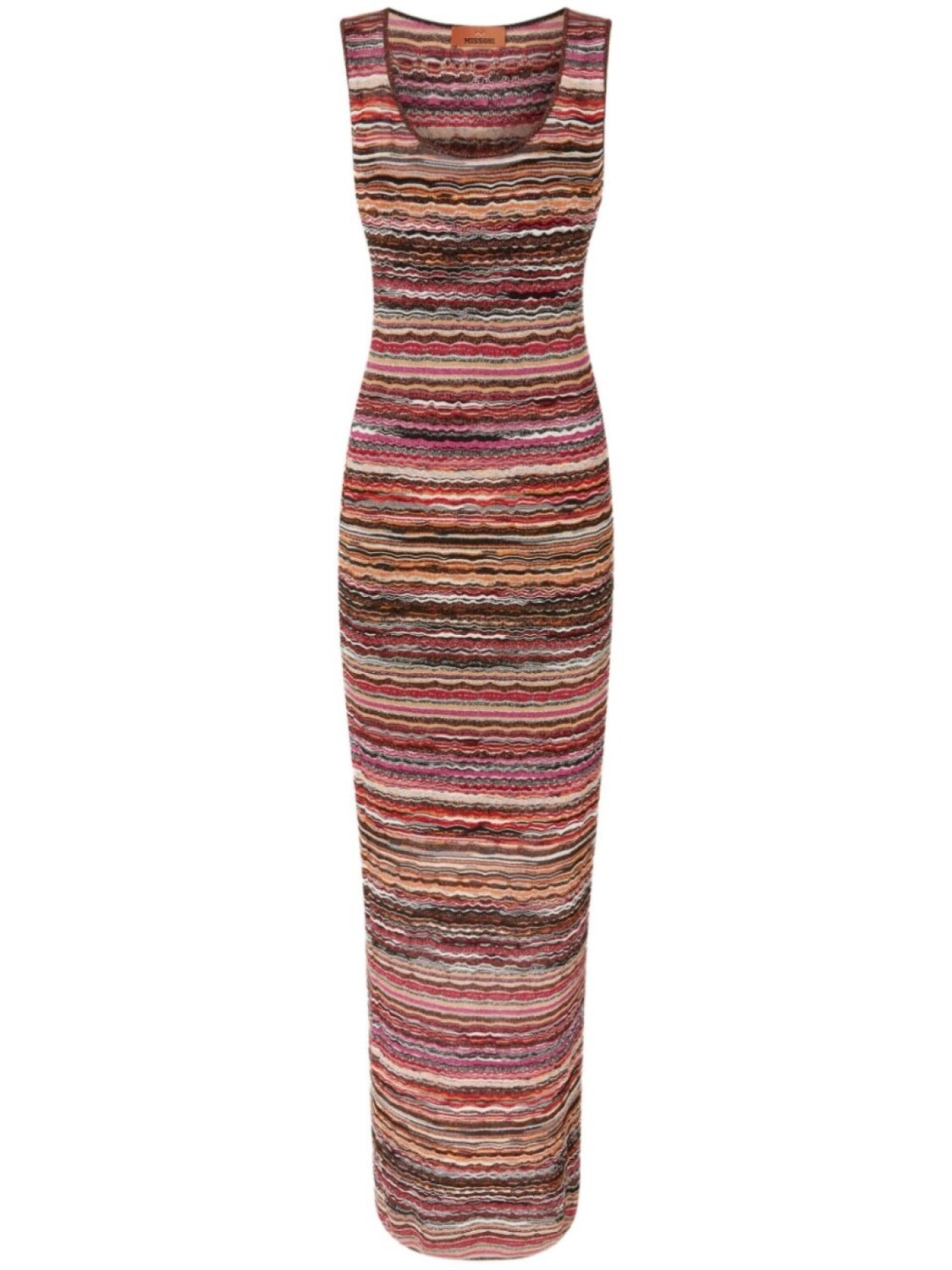 Missoni платье макси с узором, красный 
Missoni платье макси с узором, красный