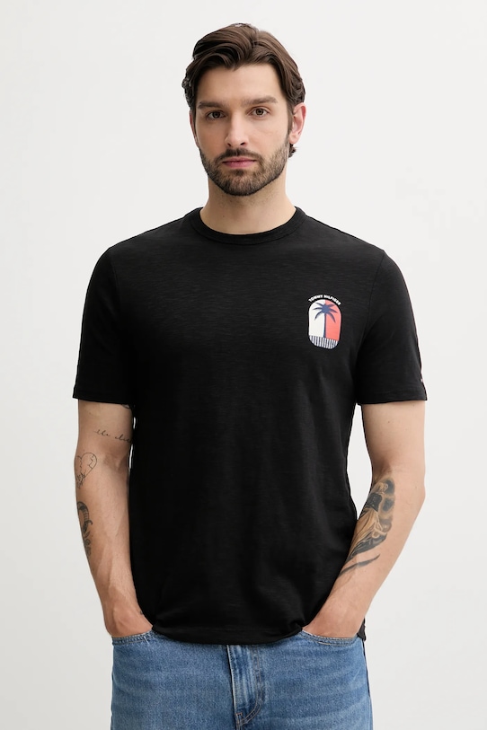 Хлопковая футболка Tommy Hilfiger, черный
Хлопковая футболка Tommy Hilfiger, черный