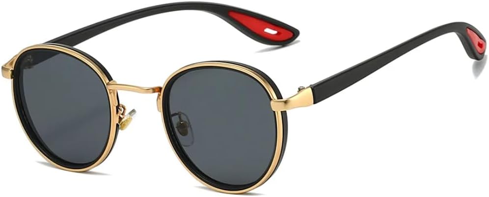 Винтажные металлические круглые солнцезащитные очки в стиле стимпанк для женщин и мужчин, роскошные популярные очки для активного отдыха с защитой от УФ-излучения UV400 HHZZYVY, Gold Black
Винтажные металлические круглые солнцезащитные очки в стиле стимпанк для женщин и мужчин, роскошные популярные очки для активного отдыха с защитой от УФ-излучения UV400 HHZZYVY, Gold Black