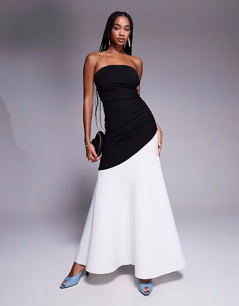 Платье макси Goddiva без рукавов с подолом «русалка» в монохромном контрастном цвете черного кремового цвета
Платье макси Goddiva без рукавов с подолом «русалка» в монохромном контрастном цвете черного кремового цвета