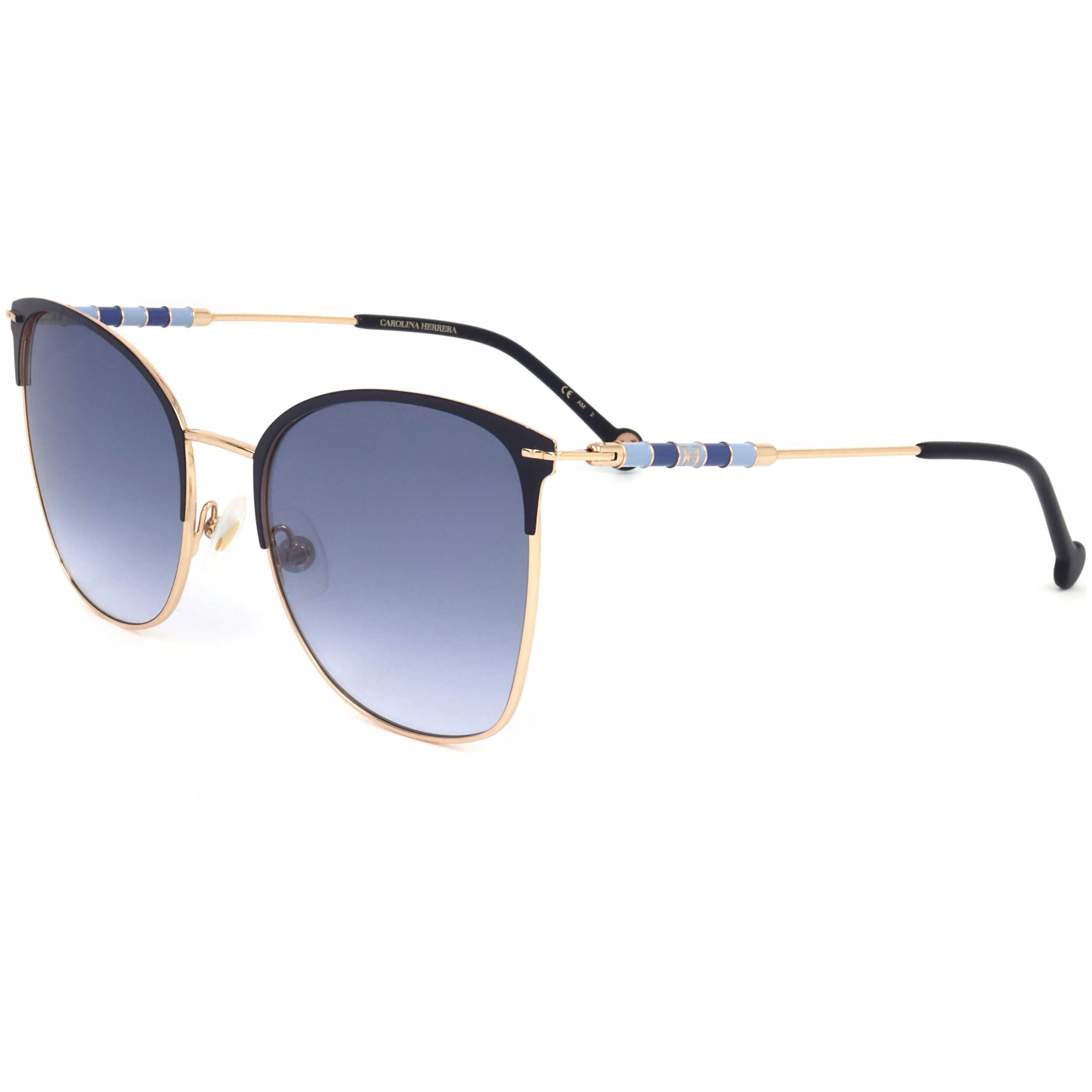 Carolina Herrera Женские солнцезащитные очки 56 мм серые, золотой 
Carolina Herrera Женские солнцезащитные очки 56 мм серые, золотой