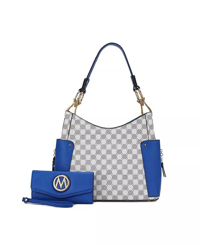 Сумка на плечо Penelope с круглым принтом и кошельком от Mia K Mkf Collection, синий
Сумка на плечо Penelope с круглым принтом и кошельком от Mia K Mkf Collection, синий