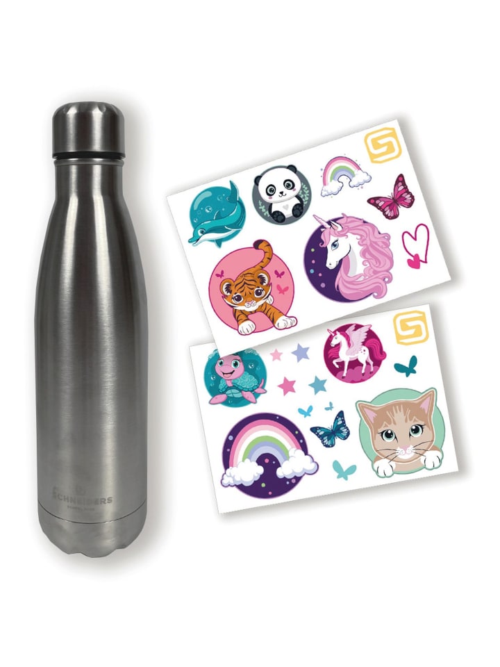 SCHNEIDERS Бутылка для воды из нержавеющей стали для девочек, серебристого цвета
SCHNEIDERS Бутылка для воды из нержавеющей стали для девочек, серебристого цвета