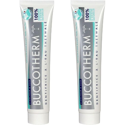 Зубная паста с термальной водой для отбеливания и ухода 75 мл - Упаковка из 2 шт. Buccotherm
Зубная паста с термальной водой для отбеливания и ухода 75 мл - Упаковка из 2 шт. Buccotherm