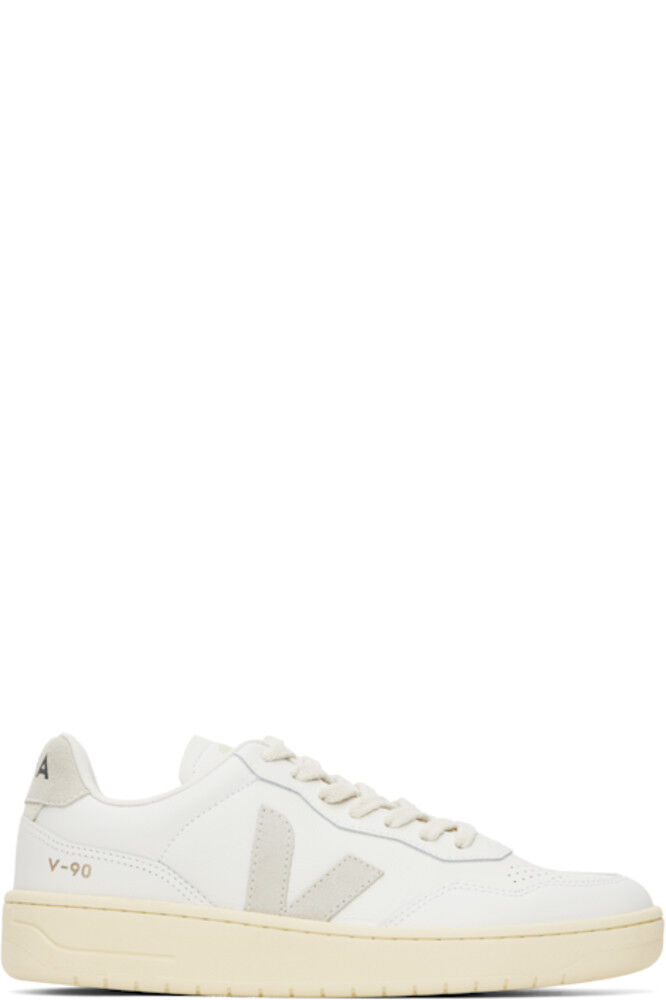 Белые кожаные кроссовки V-90 VEJA
Белые кожаные кроссовки V-90 VEJA