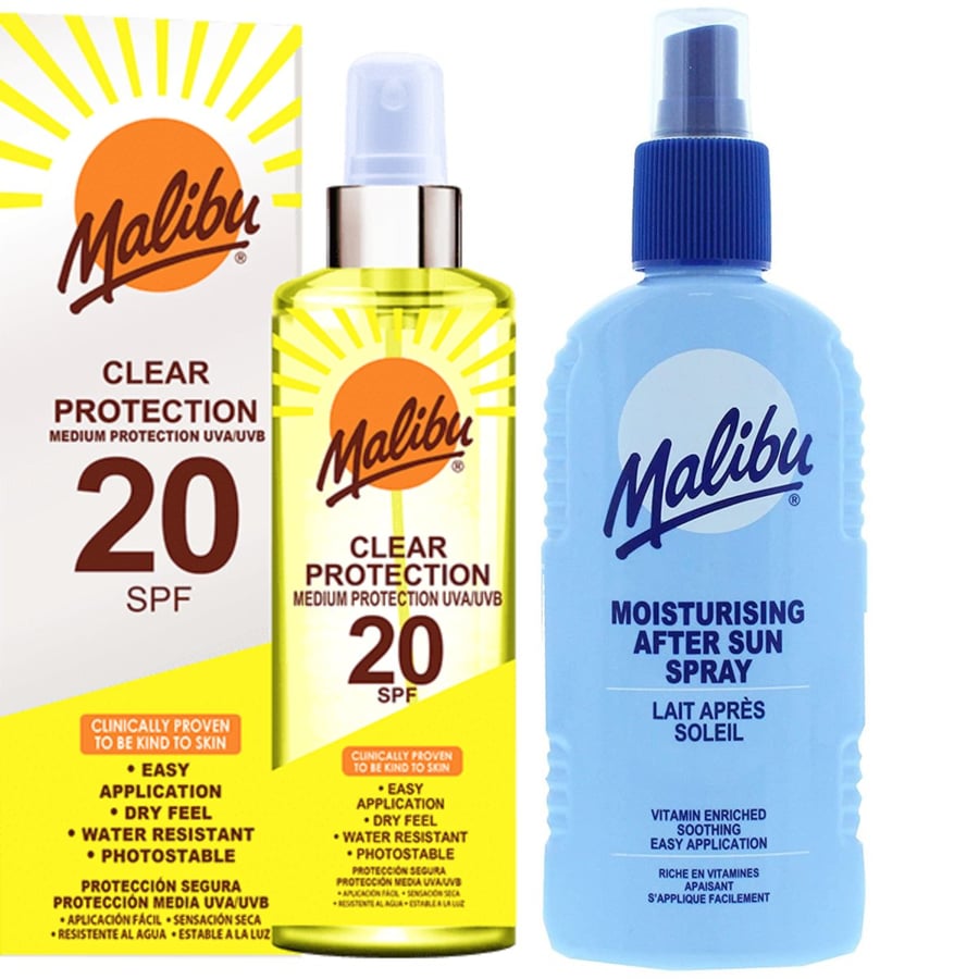 Malibu SPF20 Прозрачный защитный спрей + Бальзам после загара 200 мл
Malibu SPF20 Прозрачный защитный спрей + Бальзам после загара 200 мл