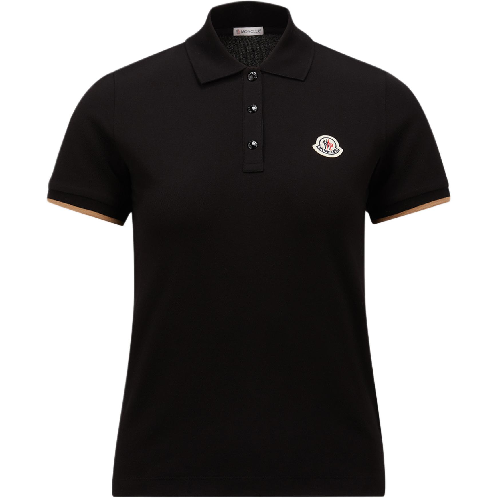 Поло с коротким рукавом и нашивкой с логотипом Moncler, черный
Поло с коротким рукавом и нашивкой с логотипом Moncler, черный
