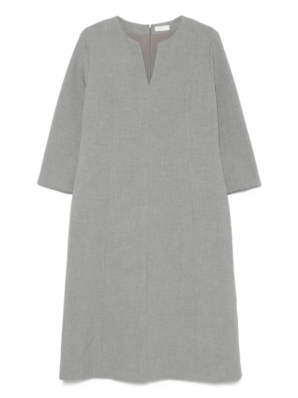 Платье с V-образным вырезом и длинными рукавами Peserico, серый
Платье с V-образным вырезом и длинными рукавами Peserico, серый