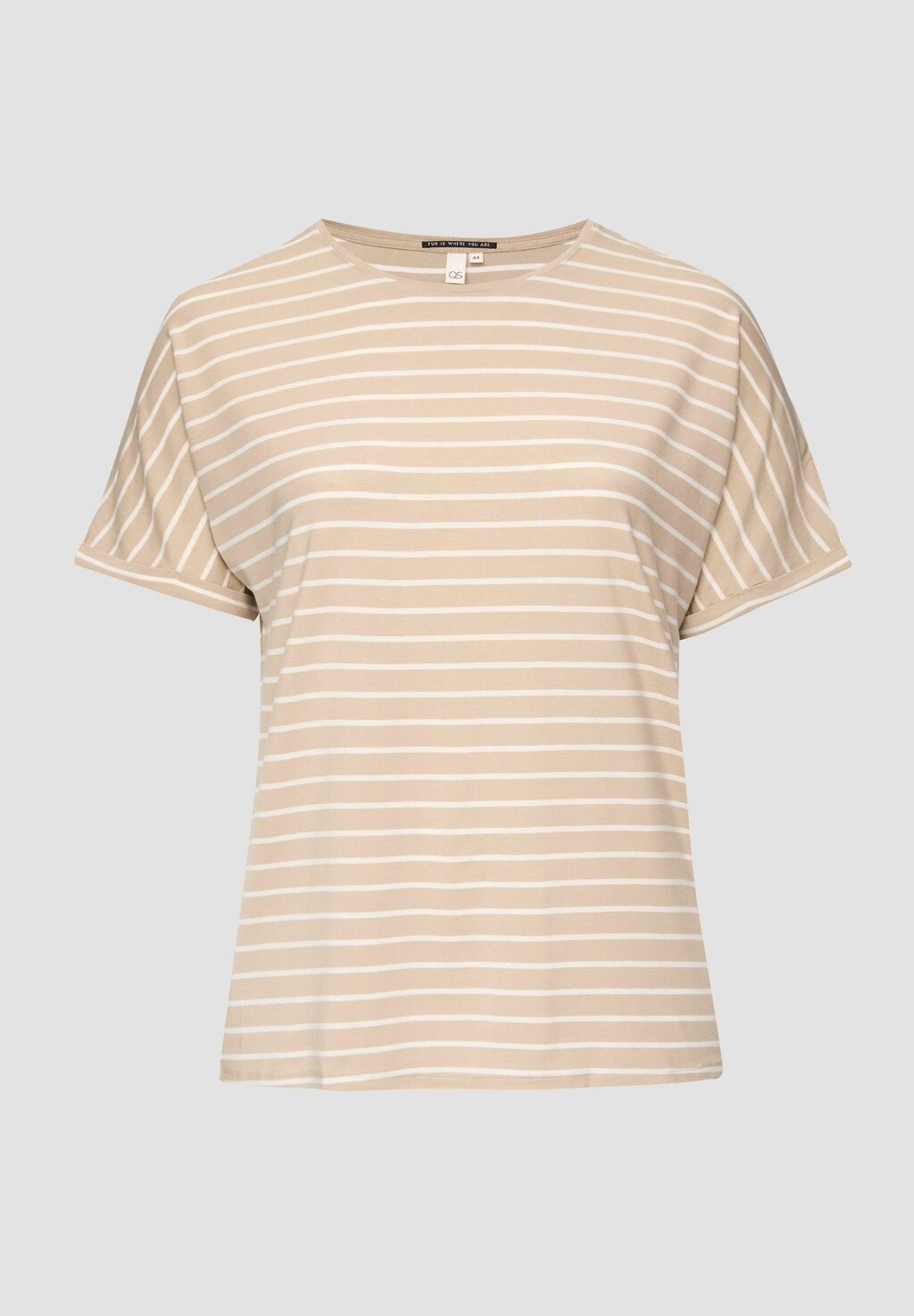 Футболка с принтом À MOTIF RAYÉ QS, песочный
Футболка с принтом À MOTIF RAYÉ QS, песочный