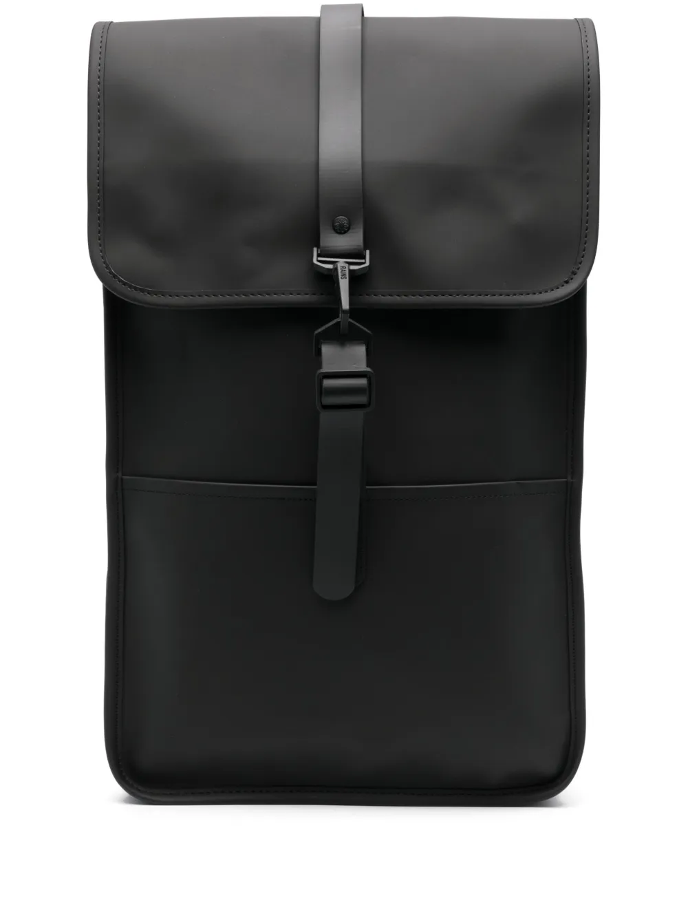 Рюкзак с откидным клапаном и гравировкой логотипа Rains, черный
Рюкзак с откидным клапаном и гравировкой логотипа Rains, черный