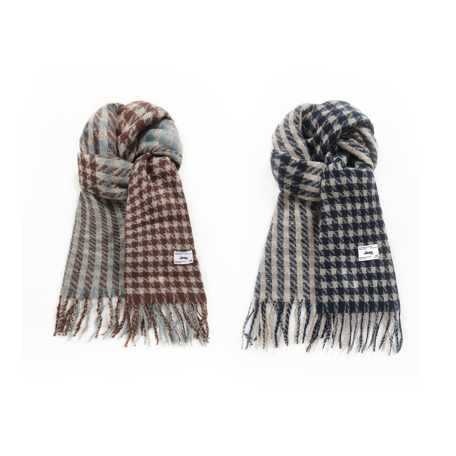 Вязаный шарф из искусственного кашемира, унисекс Jeep, темно-синий +коричневый
Вязаный шарф из искусственного кашемира, унисекс Jeep, темно-синий +коричневый