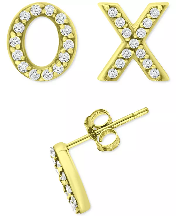 Серьги-Гвоздики с кубическим цирконием x & o mismatch, созданные для Macy's Giani Bernini, gold
Серьги-Гвоздики с кубическим цирконием x & o mismatch, созданные для Macy's Giani Bernini, gold