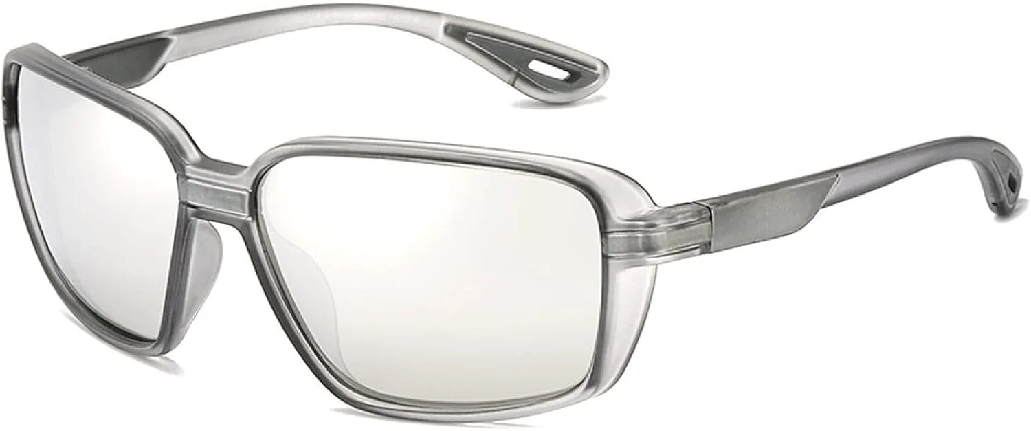 Мужские поляризованные солнцезащитные очки для рыбалки, женские солнцезащитные очки UV400 с зеркальными линзами синего цвета для вождения VFDHN, Grey Mirror Silver
Мужские поляризованные солнцезащитные очки для рыбалки, женские солнцезащитные очки UV400 с зеркальными линзами синего цвета для вождения VFDHN, Grey Mirror Silver