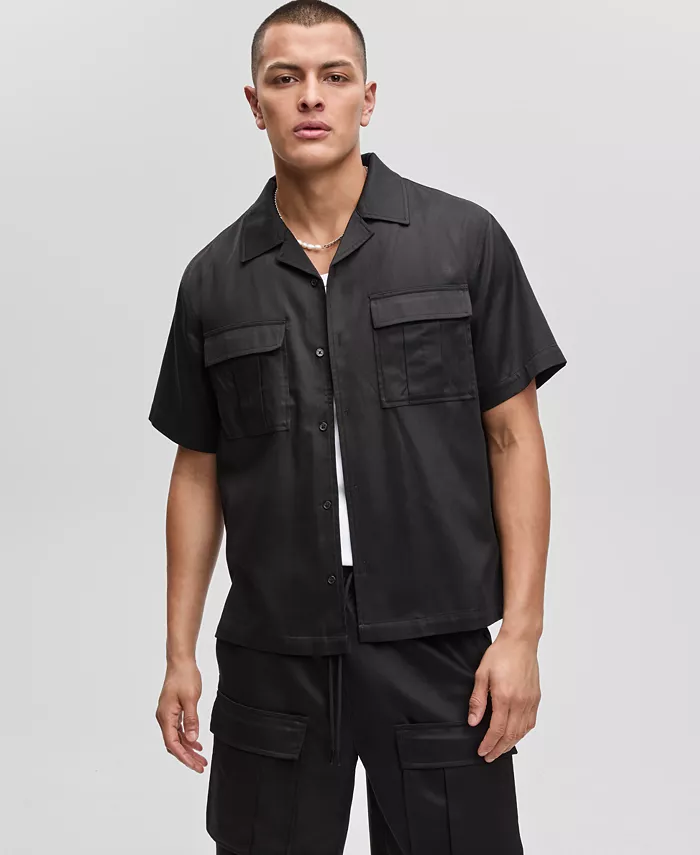 Мужская рубашка с отложным воротником из твила Mode of One, черный
Мужская рубашка с отложным воротником из твила Mode of One, черный