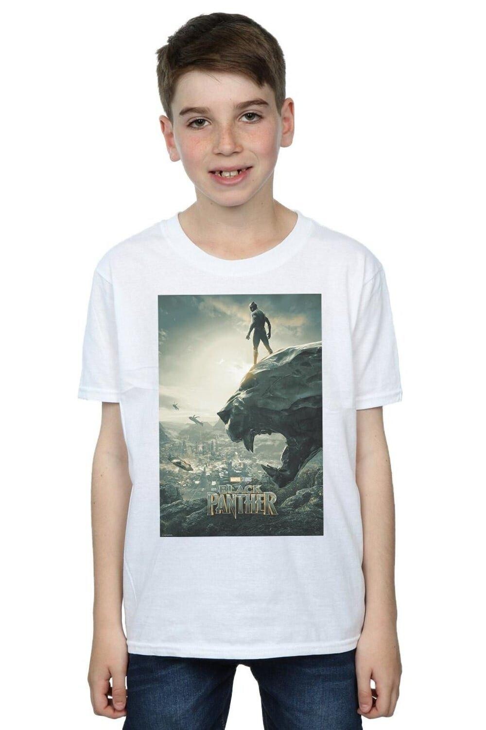 Футболка с плакатом «Черная пантера» Marvel, белый, Черный, Футболка с плакатом «Черная пантера» Marvel, белый 
Футболка с плакатом «Черная пантера» Marvel, белый, Черный, Футболка с плакатом «Черная пантера» Marvel, белый