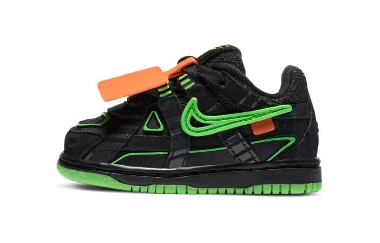 Сандалии Nike Air Rubber Dunk Off-White Green Strike TD 
Сандалии Nike Air Rubber Dunk Off-White Green Strike TD