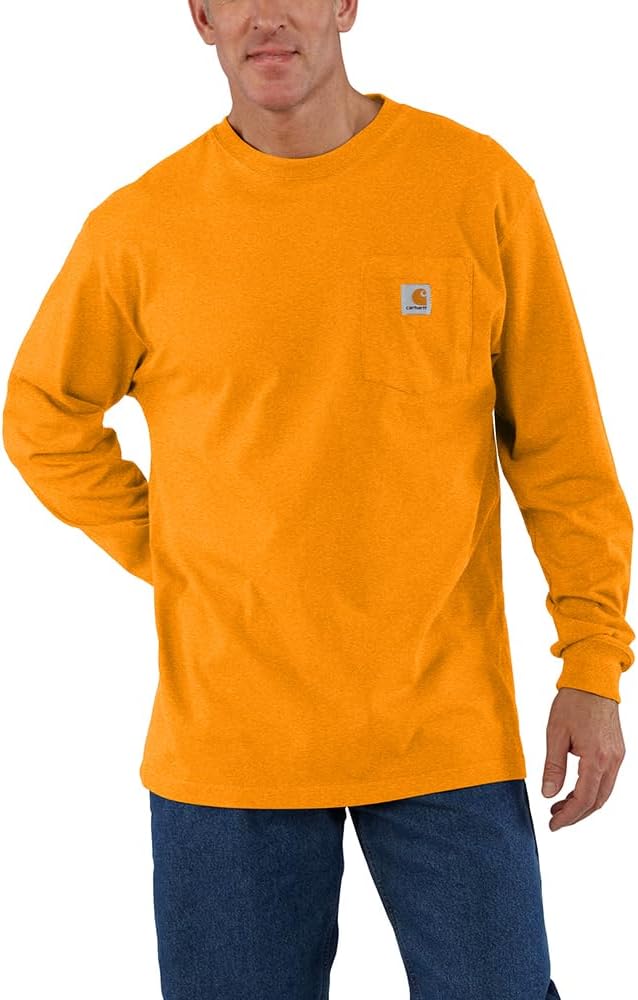 Carhartt мужская рабочая футболка с карманом и длинным рукавом, Rust Heather
Carhartt мужская рабочая футболка с карманом и длинным рукавом, Rust Heather