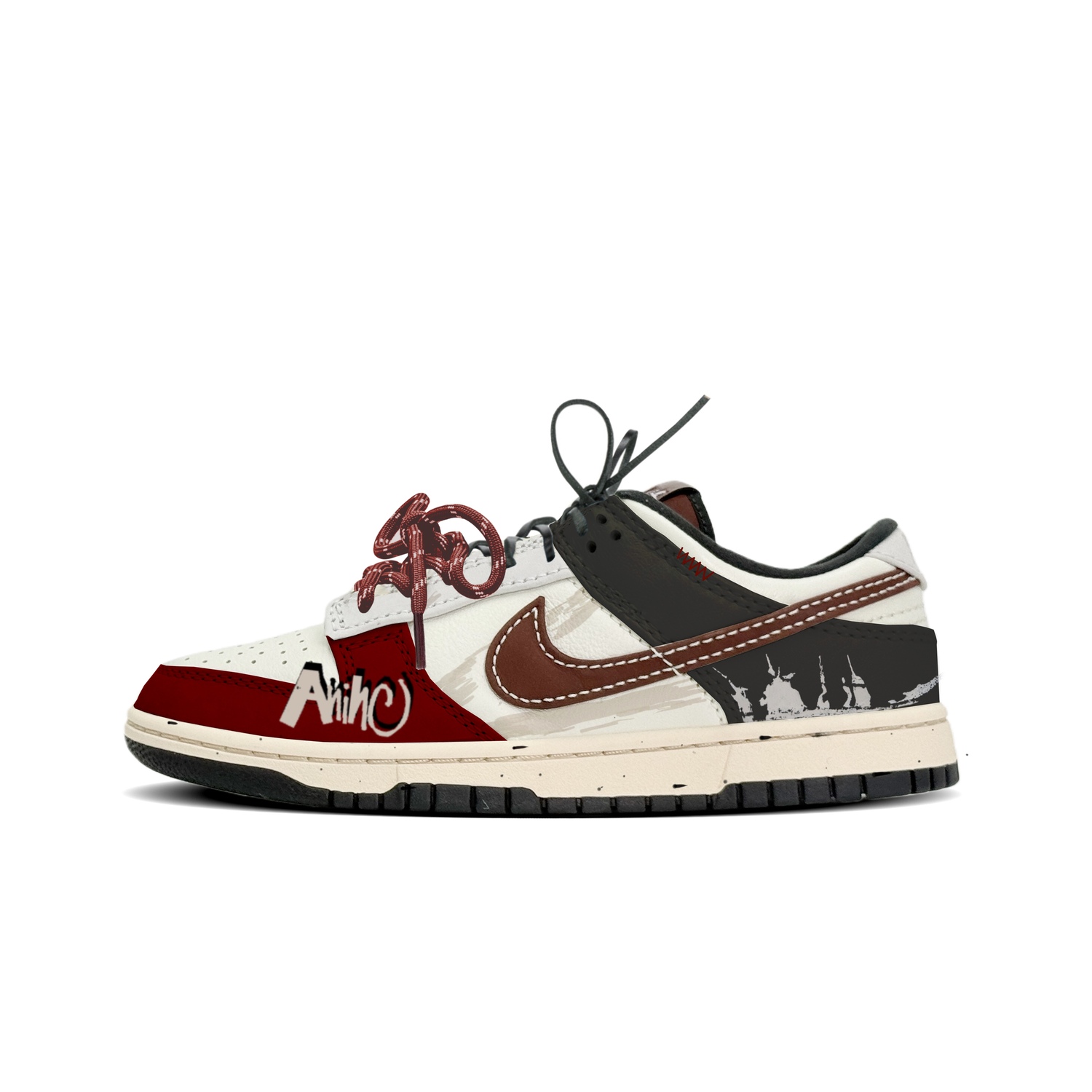 Кроссовки Dunk Low топ для скейтбординга мужские Nike, черный/красный
Кроссовки Dunk Low топ для скейтбординга мужские Nike, черный/красный