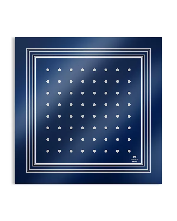 Шелковый квадратный шарф Weekend Max Mara, синий
Шелковый квадратный шарф Weekend Max Mara, синий