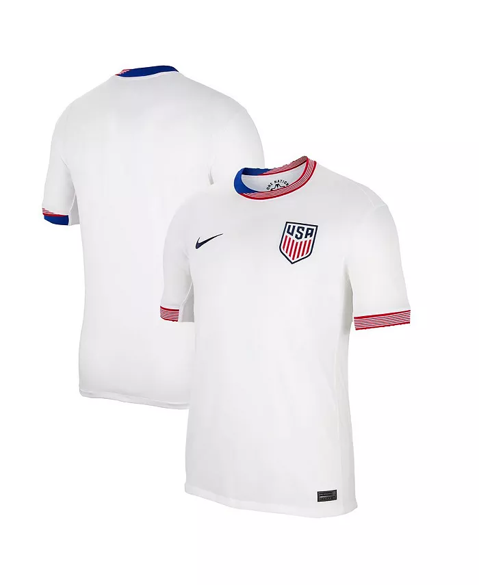 Мужская реплика домашней футболки USMNT 2024 Nike, белый
Мужская реплика домашней футболки USMNT 2024 Nike, белый