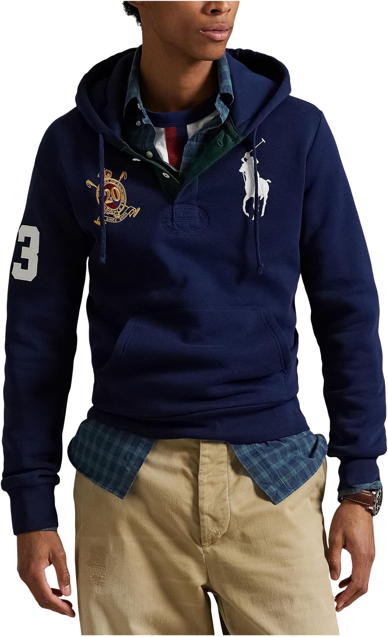 Худи Polo Ralph Lauren Big Pony 20th Anniversary Crest Hoodie, цвет Newport Navy 
Худи Polo Ralph Lauren Big Pony 20th Anniversary Crest Hoodie, цвет Newport Navy