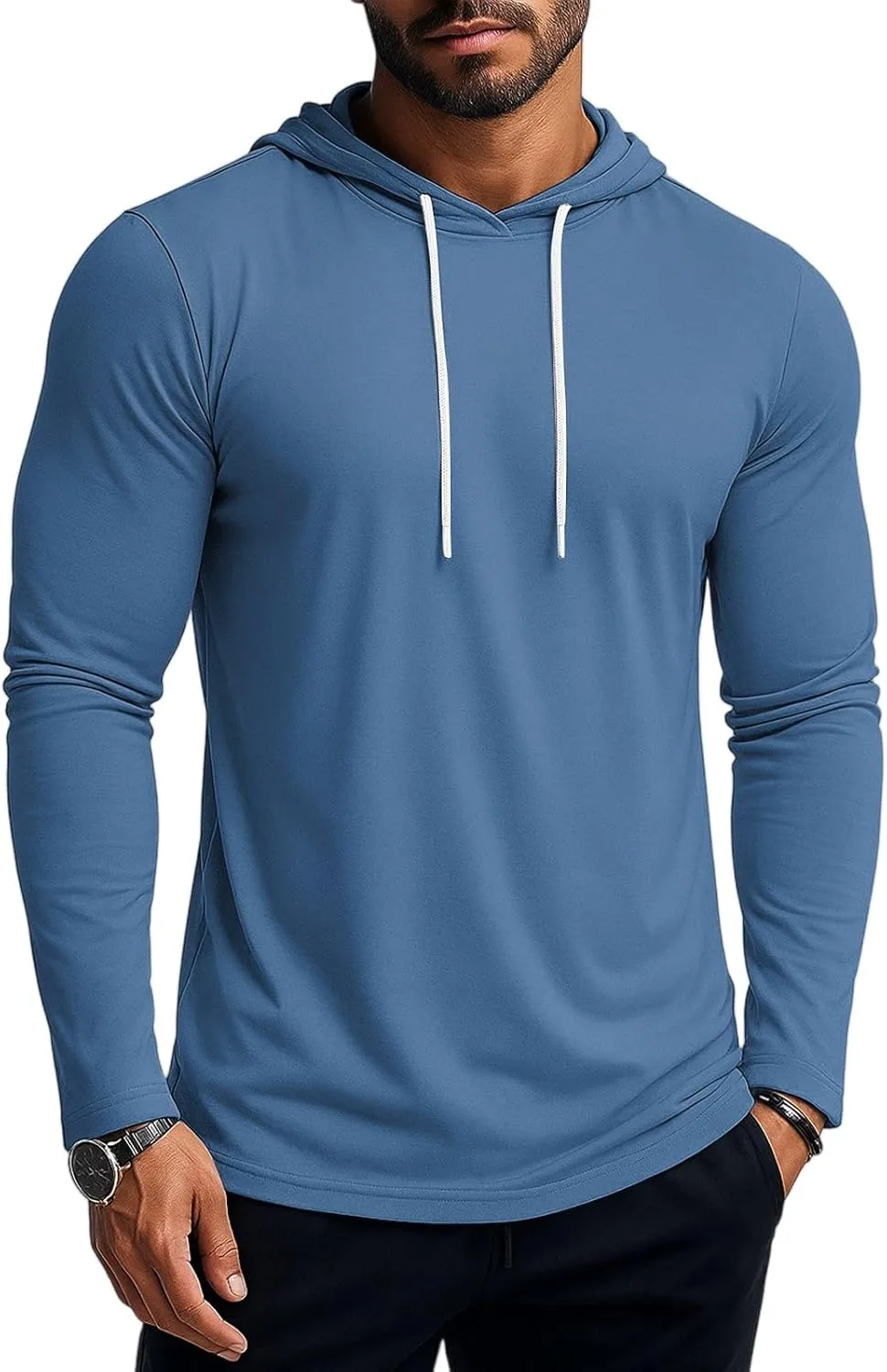 Ymosrh мужская толстовка с длинным рукавом легкая базовая спортивная футболка, M-3XL
Ymosrh мужская толстовка с длинным рукавом легкая базовая спортивная футболка, M-3XL