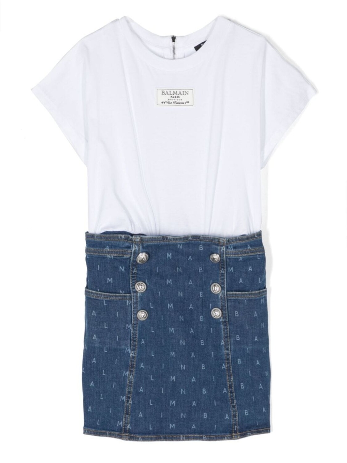Balmain Kids платье-футболка с логотипом, белый
Balmain Kids платье-футболка с логотипом, белый