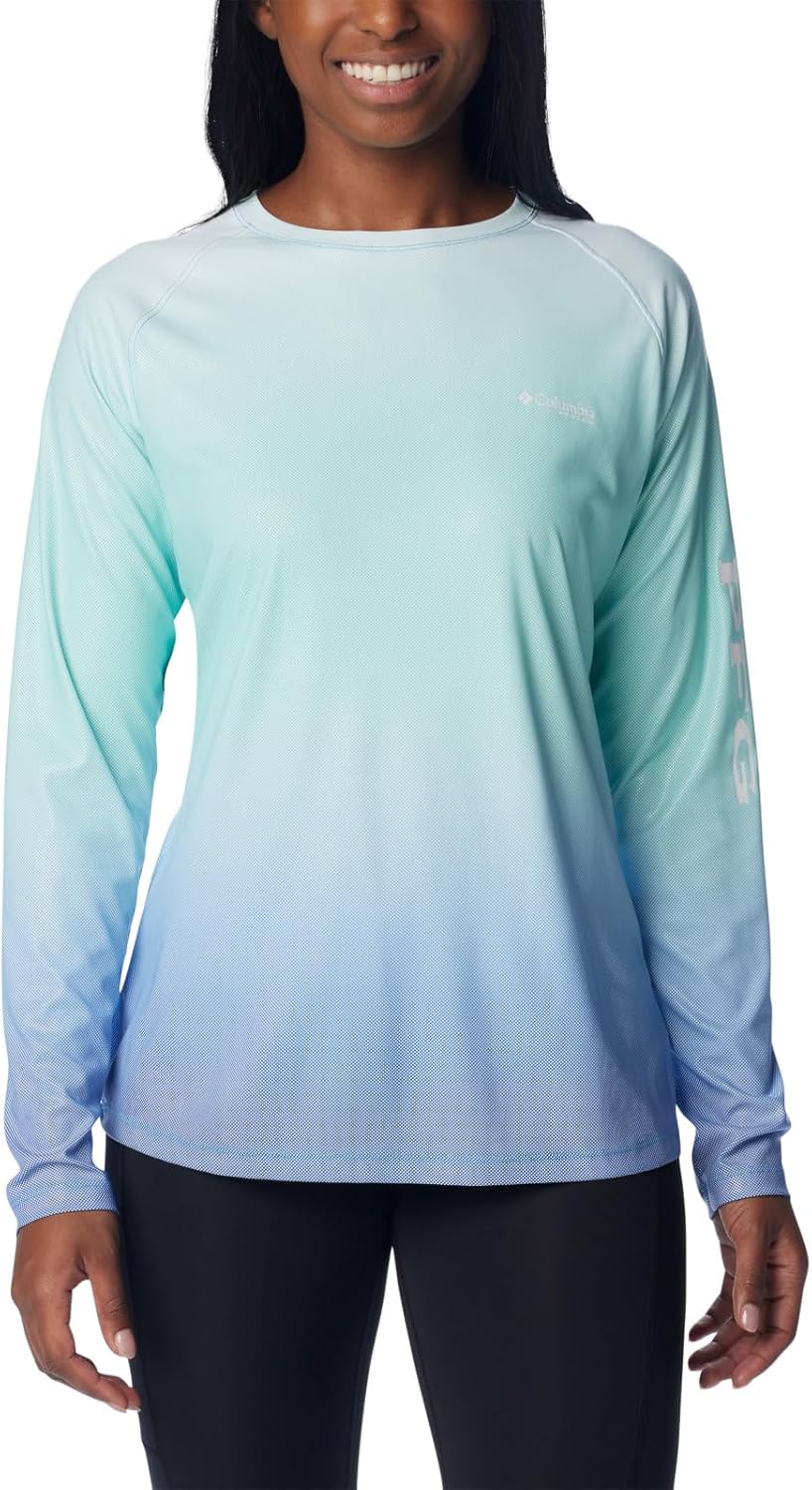 Футболка Columbia Womens Printed Tidal Deflector Long Sleeve, Gulf Stream Gradient
Футболка Columbia Womens Printed Tidal Deflector Long Sleeve, Gulf Stream Gradient