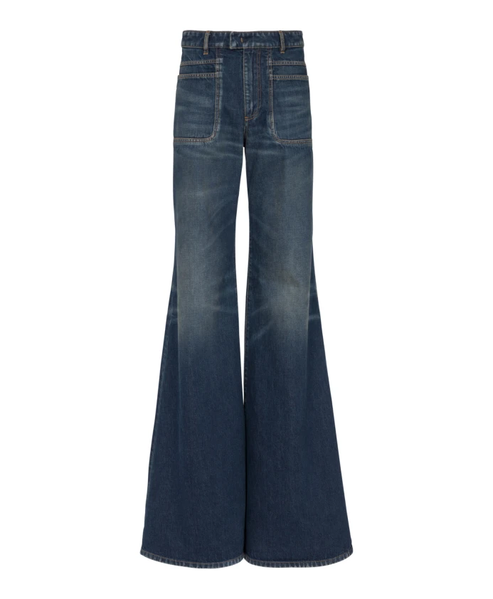 Расклешенные джинсы Balmain, синий
Расклешенные джинсы Balmain, синий