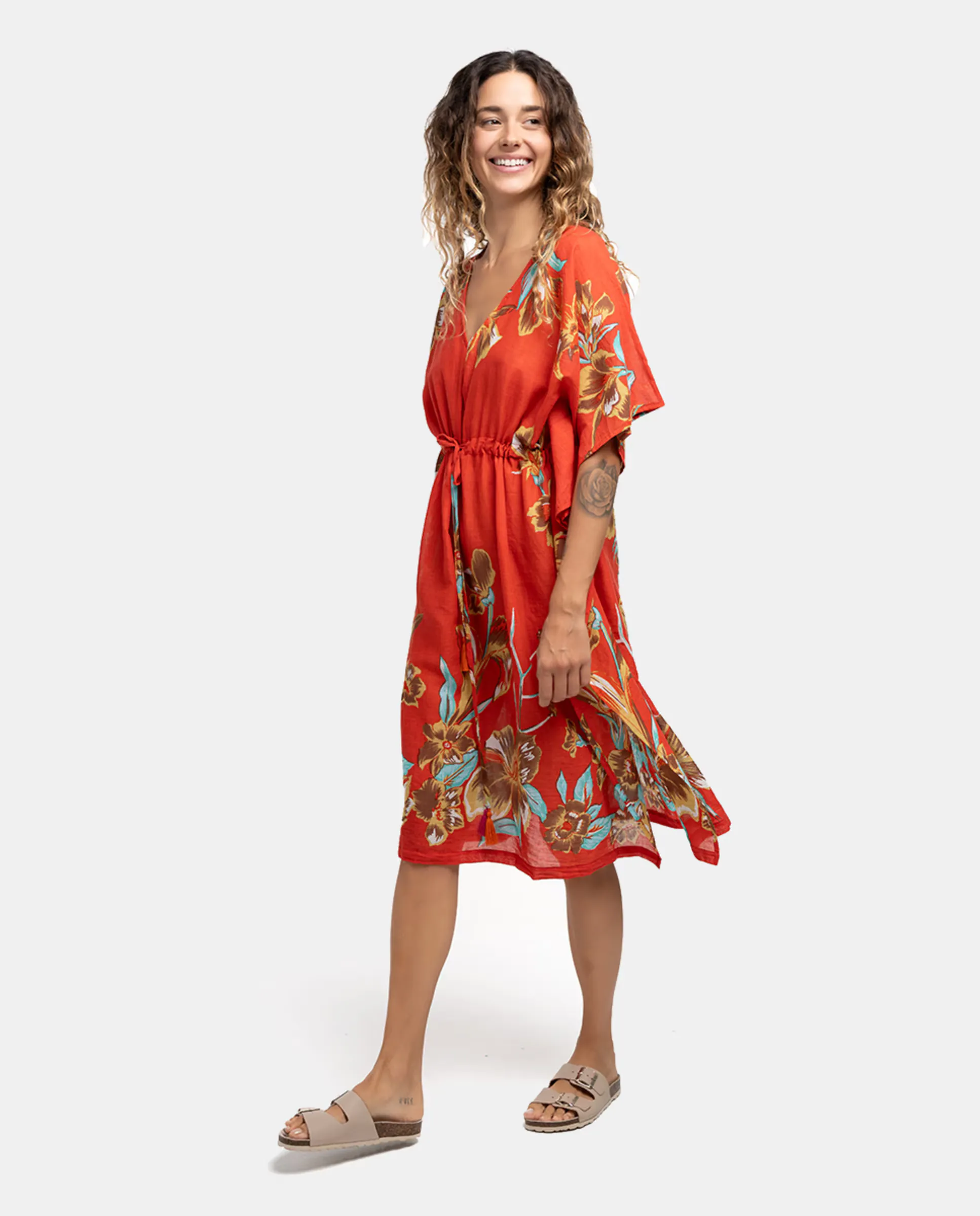 Хлопковый кафтан Oceans Diary с цветочным принтом Abbacino, коралловый
Хлопковый кафтан Oceans Diary с цветочным принтом Abbacino, коралловый