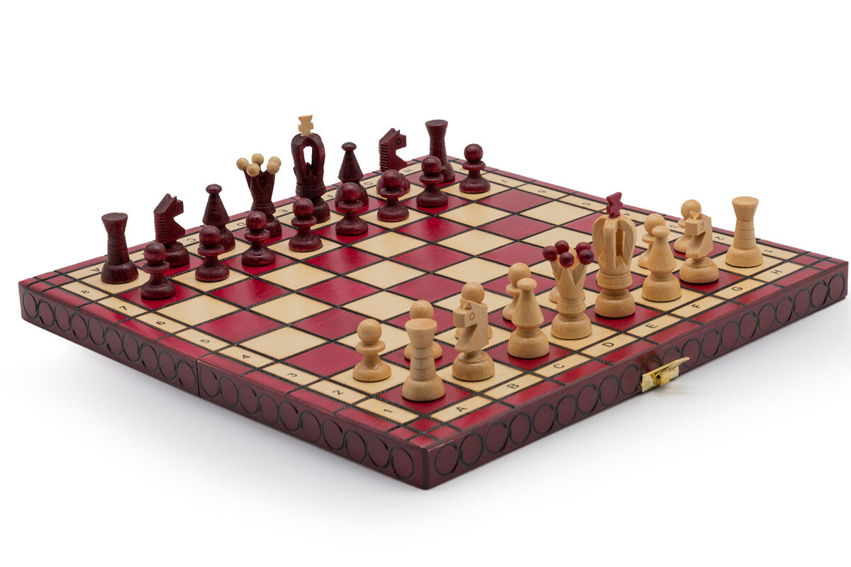 Набор королевских шахмат, средние вишня, 35 см/обучающие шахматы/ производительКоролевские шахматы, средние вишня, 35 см/обучающие шахматы/ производитель Szachy Żurek
Набор королевских шахмат, средние вишня, 35 см/обучающие шахматы/ производительКоролевские шахматы, средние вишня, 35 см/обучающие шахматы/ производитель Szachy Żurek