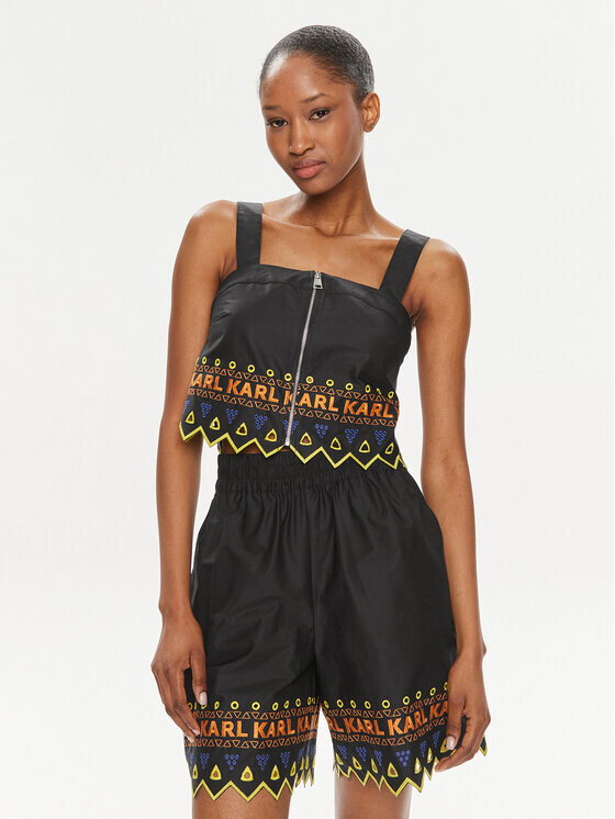 Топ стандартного кроя Karl Lagerfeld, черный
Топ стандартного кроя Karl Lagerfeld, черный