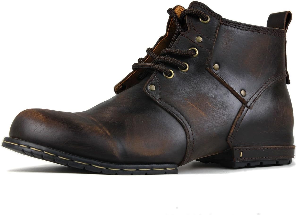 Мужские винтажные коричневые ботинки COWSDELLA Chukka на шнуровке, мотоциклетные, повседневные кожаные ботинки до щиколотки для мужчин, модель CD-6015-2, винтажный коричневый
Мужские винтажные коричневые ботинки COWSDELLA Chukka на шнуровке, мотоциклетные, повседневные кожаные ботинки до щиколотки для мужчин, модель CD-6015-2, винтажный коричневый