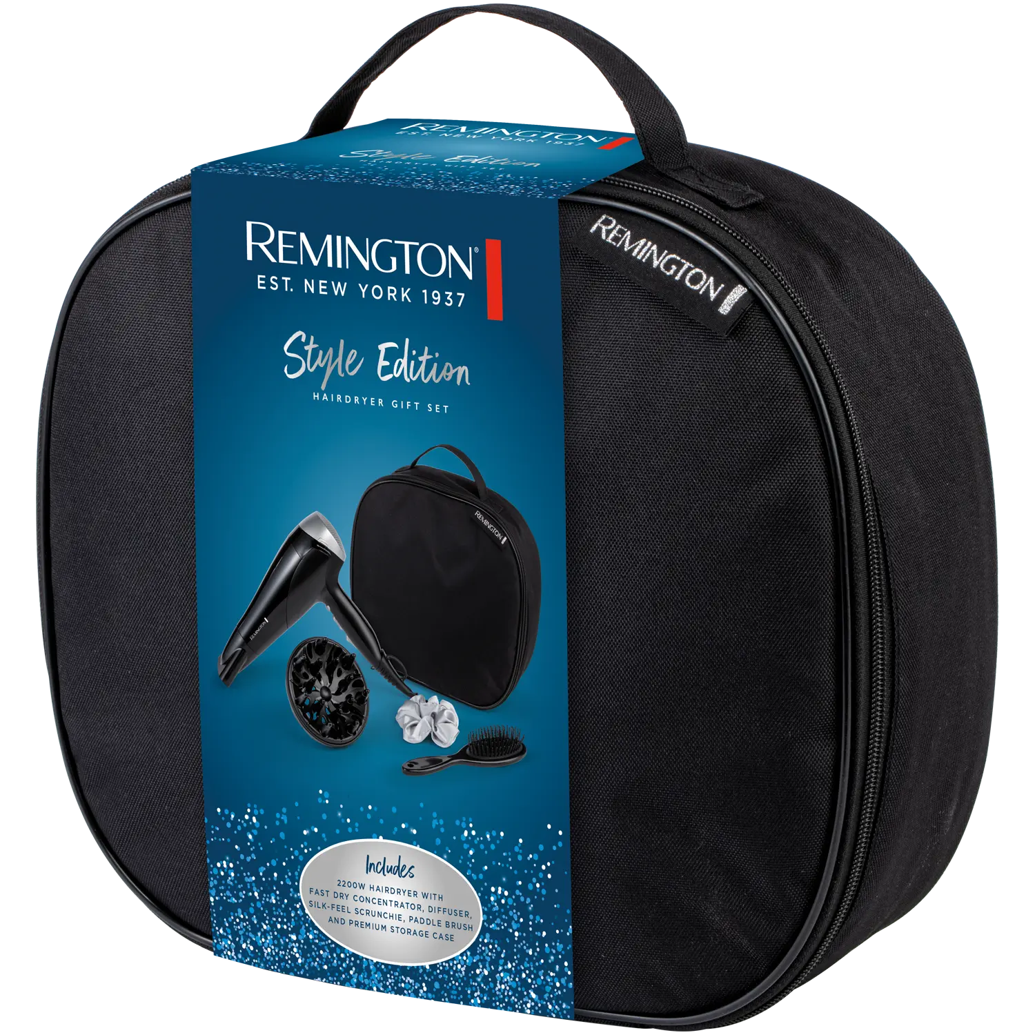 Подарочный набор: фен Remington Style Edition D3171Gp, 1 шт.
Подарочный набор: фен Remington Style Edition D3171Gp, 1 шт.