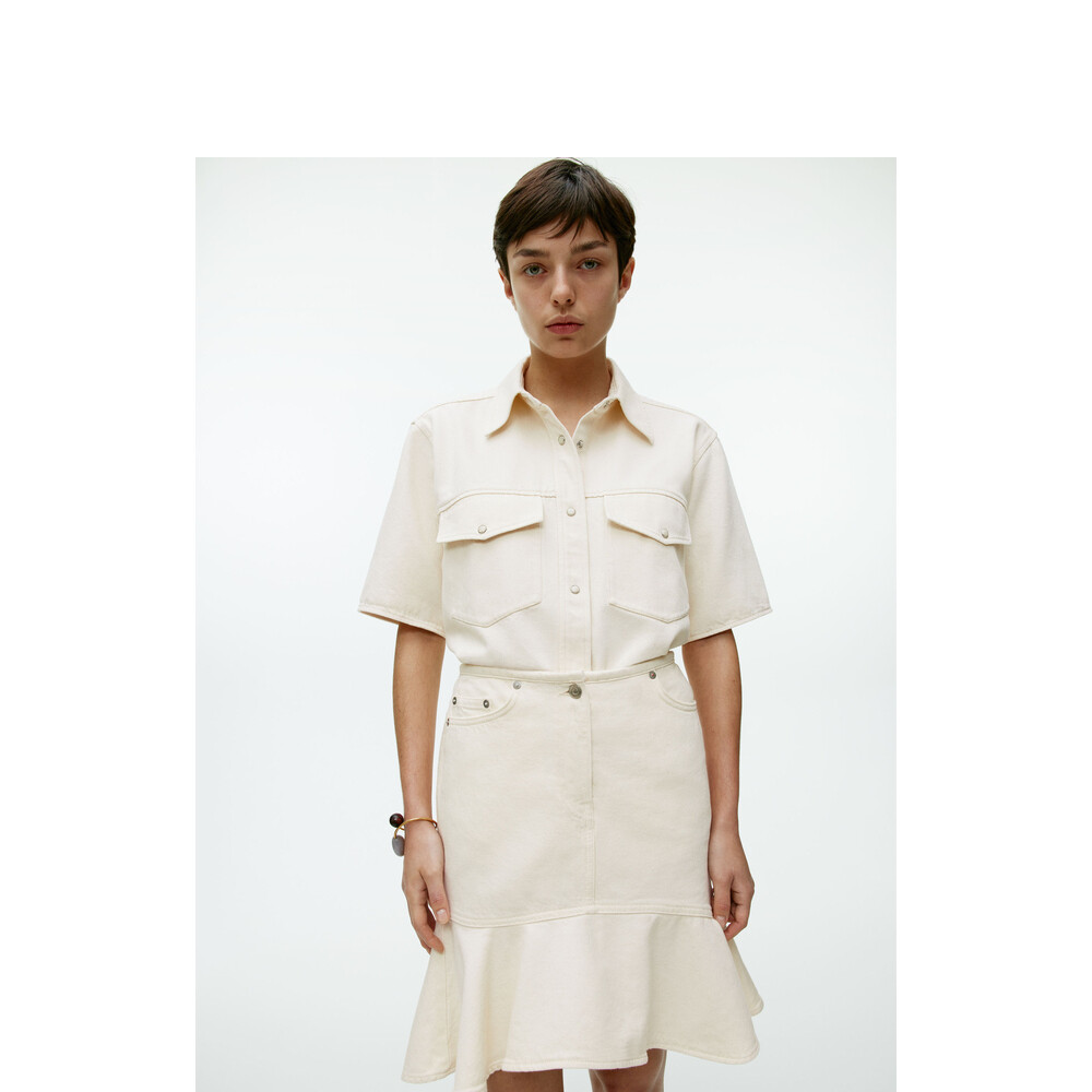 Женская джинсовая юбка Arket рыбий хвост, кремовый
Женская джинсовая юбка Arket рыбий хвост, кремовый