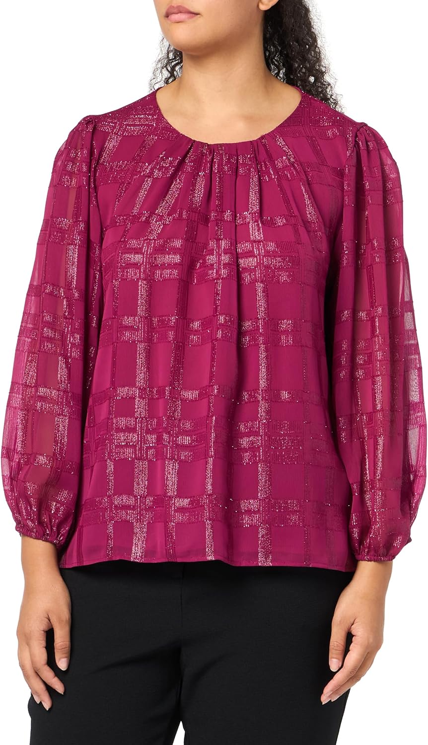 Женская рубашка Calvin Klein Plus Novelty Shirting Top, Mulberry
Женская рубашка Calvin Klein Plus Novelty Shirting Top, Mulberry