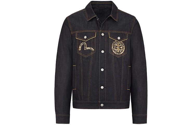 Джинсовая куртка мужская джинсовая синяя Evisu, синий
Джинсовая куртка мужская джинсовая синяя Evisu, синий