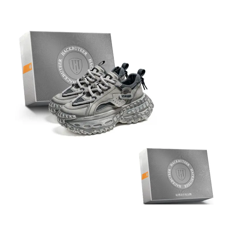 HACKBUTEER Низкие массивные кроссовки мужские в коробке серые, цвет Gray
HACKBUTEER Низкие массивные кроссовки мужские в коробке серые, цвет Gray