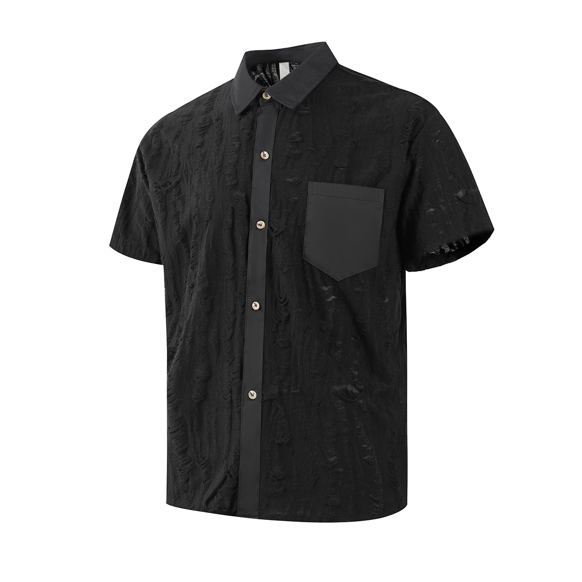 Рубашка Unisex Lapel Moderate Others X1617, черный
Рубашка Unisex Lapel Moderate Others X1617, черный