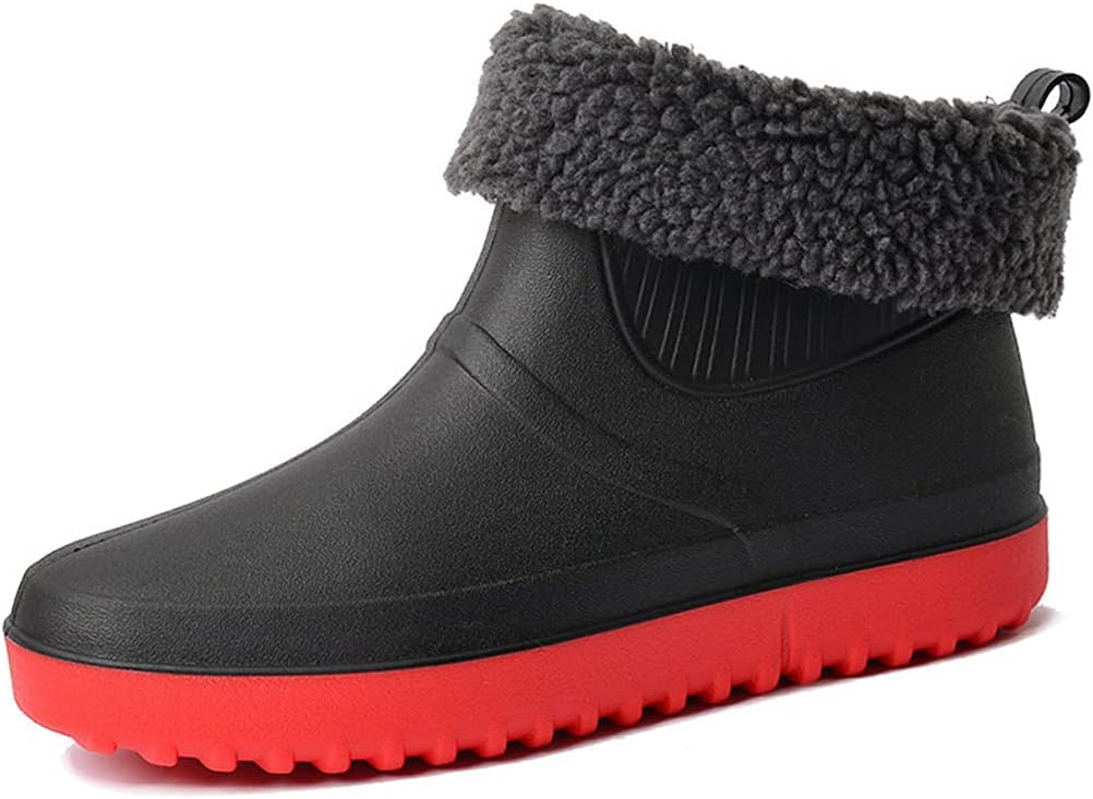 Мужские водонепроницаемые резиновые сапоги Rojeam, садовая обувь, обувь от дождя, черный/красный
Мужские водонепроницаемые резиновые сапоги Rojeam, садовая обувь, обувь от дождя, черный/красный