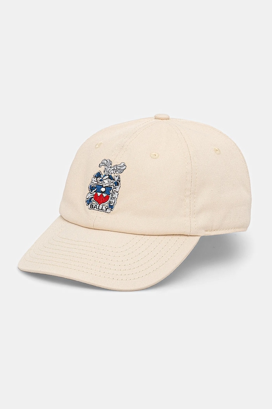Хлопковая кепка с козырьком Bally, бежевый
Хлопковая кепка с козырьком Bally, бежевый