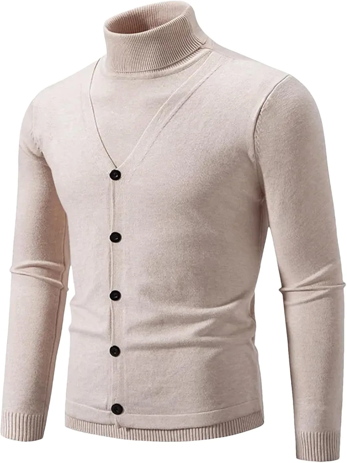 Мужской свитер Slim Fit с имитацией водолазки SaoBiiu
Мужской свитер Slim Fit с имитацией водолазки SaoBiiu