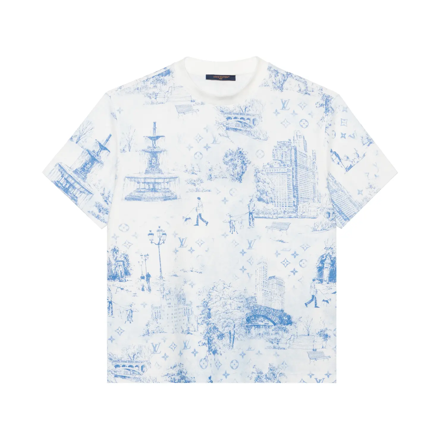Футболка из пике с принтом LOUIS VUITTON, экрю
Футболка из пике с принтом LOUIS VUITTON, экрю