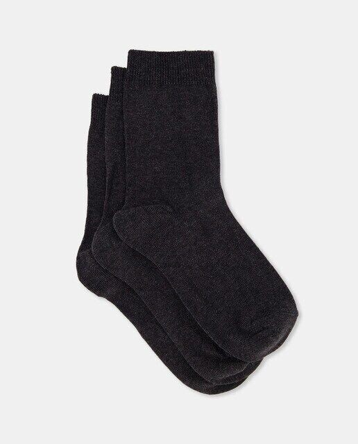 Комплект из трёх однотонных носков для девочек Cotton Juice, серый
Комплект из трёх однотонных носков для девочек Cotton Juice, серый