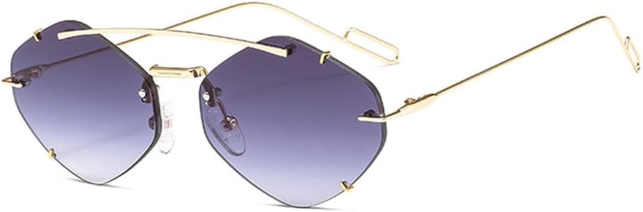 Ретро овальные металлические солнцезащитные очки для мужчин и женщин в стиле стимпанк, без оправы, многоугольные очки для женщин, защита от ультрафиолета UV400 KTUCN, Gradient Grey
Ретро овальные металлические солнцезащитные очки для мужчин и женщин в стиле стимпанк, без оправы, многоугольные очки для женщин, защита от ультрафиолета UV400 KTUCN, Gradient Grey