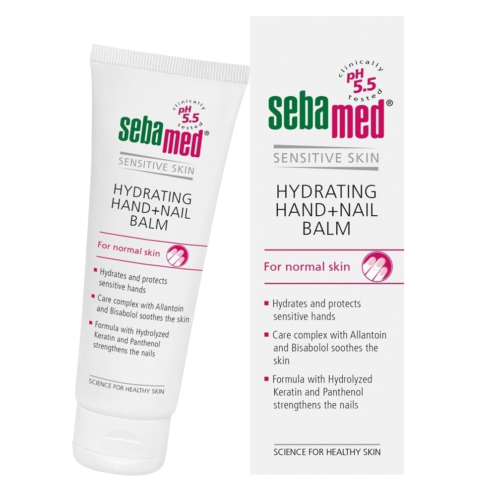 Крем для рук hydrating hand + nail balm Sebamed, объем 75 мл.
Крем для рук hydrating hand + nail balm Sebamed, объем 75 мл.